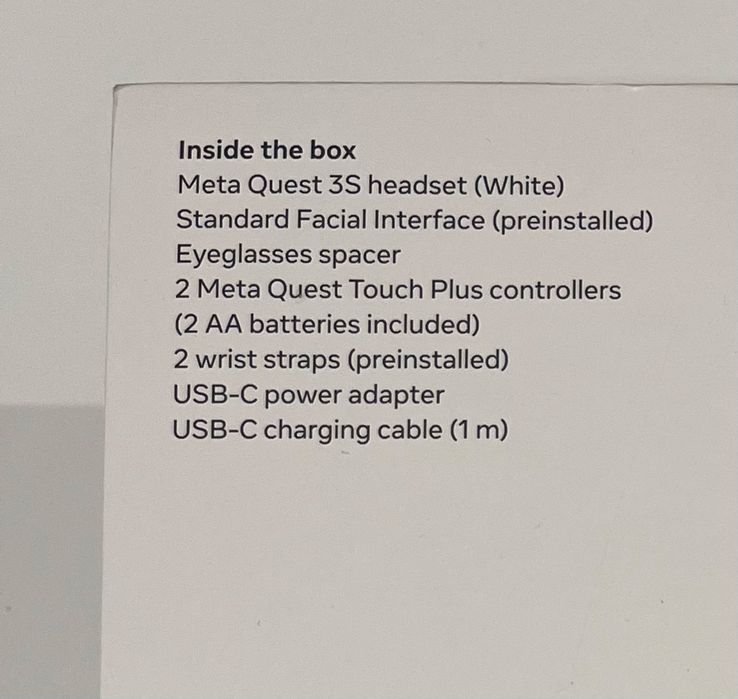 Meta Quest 3S 256 GB - NOWE