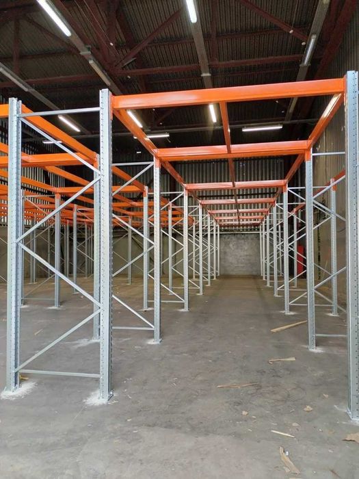 Палетний стелаж для складу Великий стелаж з полками Мезонін для складу