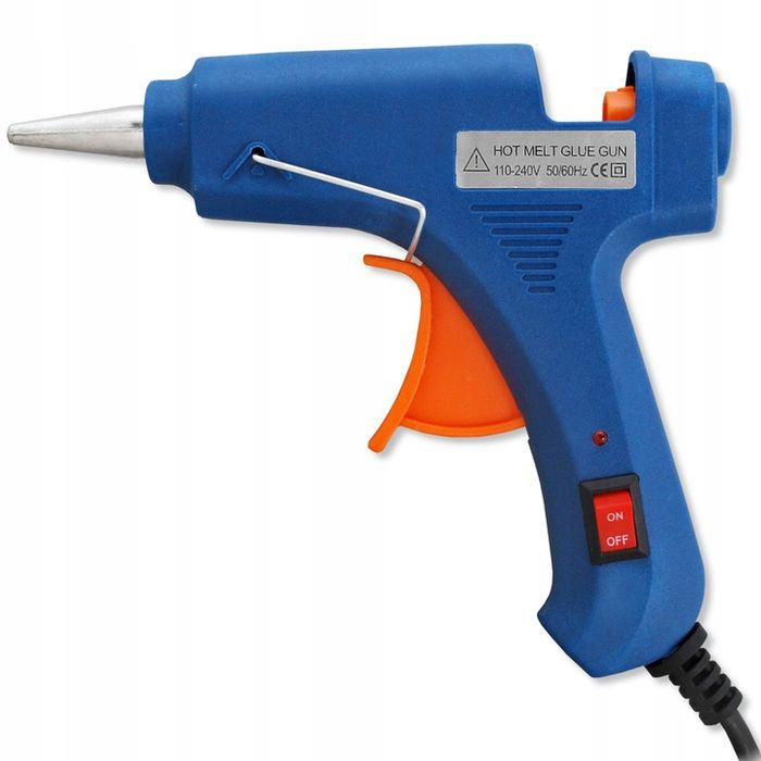 Pistolet Do Klejenia Klejarka 7mm + 50 Lasek Kleju Kolorowego Brokat K