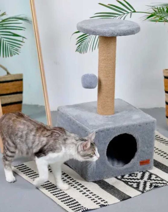 Будиночок для кота Когтеточка Якісний Джут Дряпка Кігтеточка Акція-35%