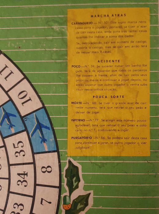 Jogo da Glória vintage - Anos 60 - Karto
