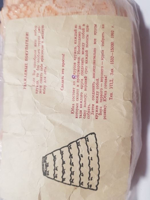 Продам кружева на юбку