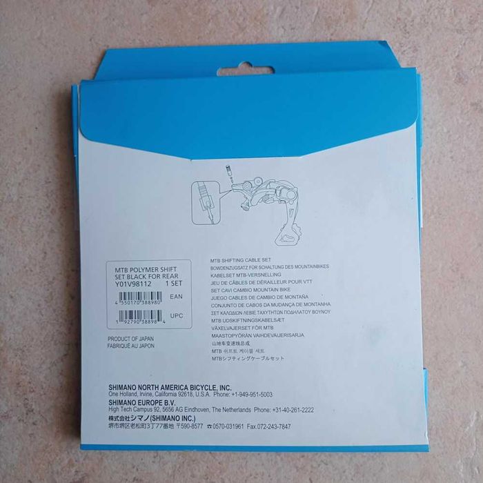 Cabo Shimano XTR OT-SP41 Polymer 1.2x2100mm para Desviador traseiro