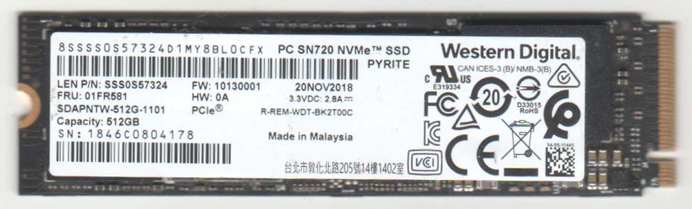 SSD диски 128Gb-1000Gb для ноутбуков и ПК Samsung/Hunix/Kioxia