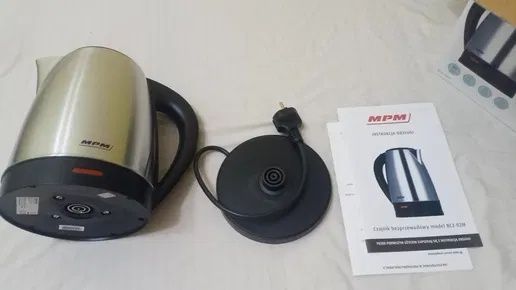 Чайник электрический нержавейка 1500 ват мощный 1,7 литра полностью но