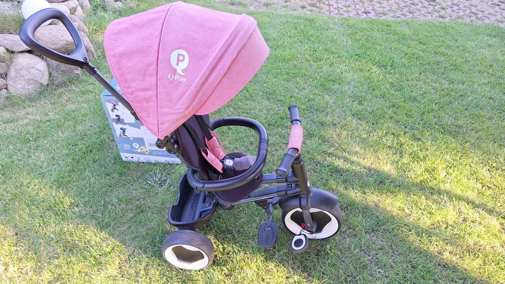 Rowerek trójkołowy RITO QPLAY - różowy