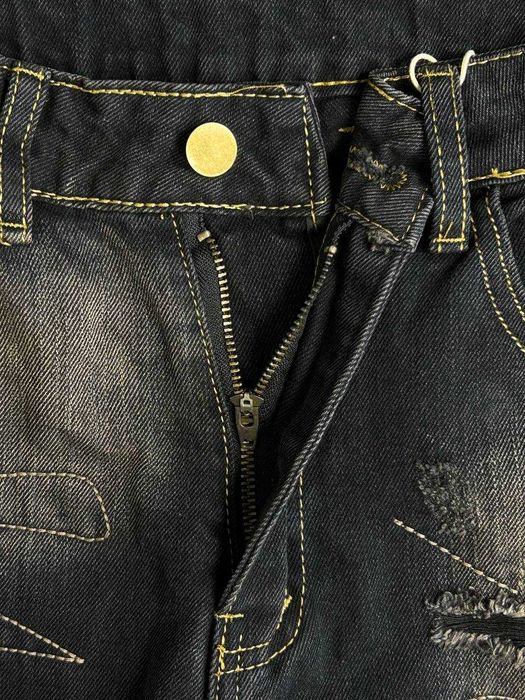 Джинсы opium archive custom distressed черные кастом чорні джинси S L