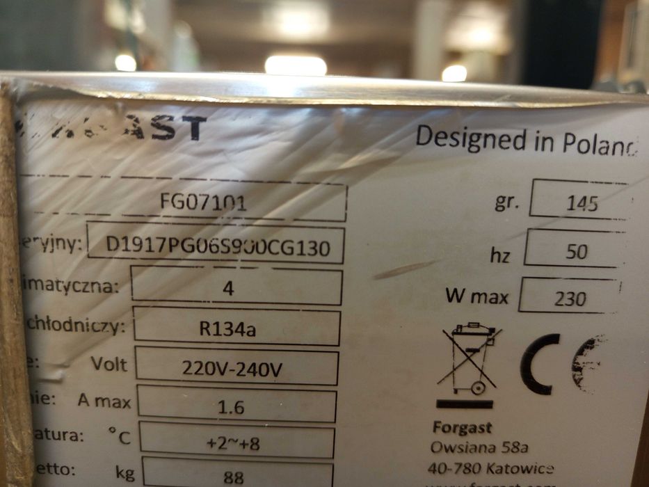 Lada sałatkowa chłodnicza Forgast do gastronomii