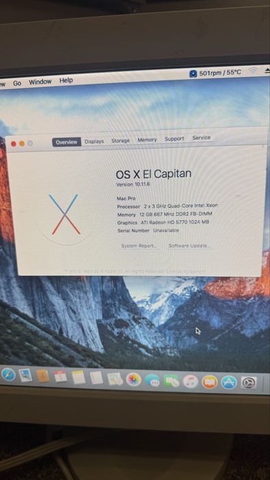 MacPro 2.1 2x Xeon X5355 озу 12гб hdd 320 компьютер пк системный блок