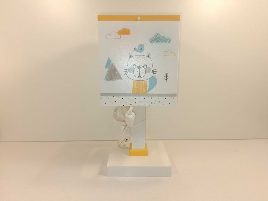 A048 Lampka Nocna Stołowa Dla Dziecka Dalber Hello Little Kot Królik