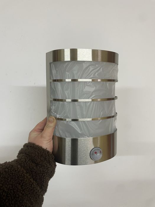 Kinkiet/lampa scienna zewnetrzna z czujnikiem Marcos stal nierdzewna