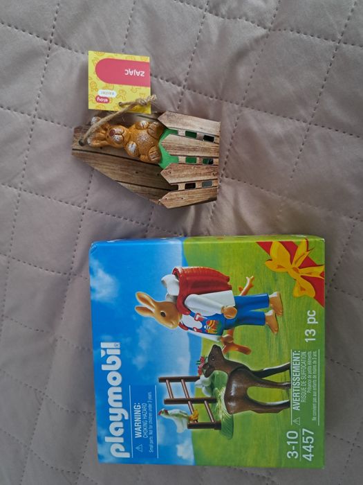 Playmobil zestaw na zajączka wielkanoc krolik figurka