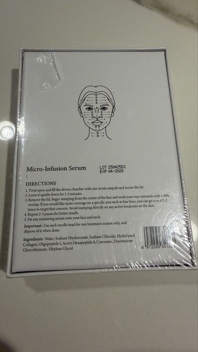 Sistema de microinfusão facial - Solução Anti-Aging