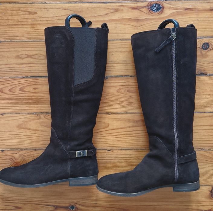 Botas cano alto Tommy Hilfiger 39 castanho camurça