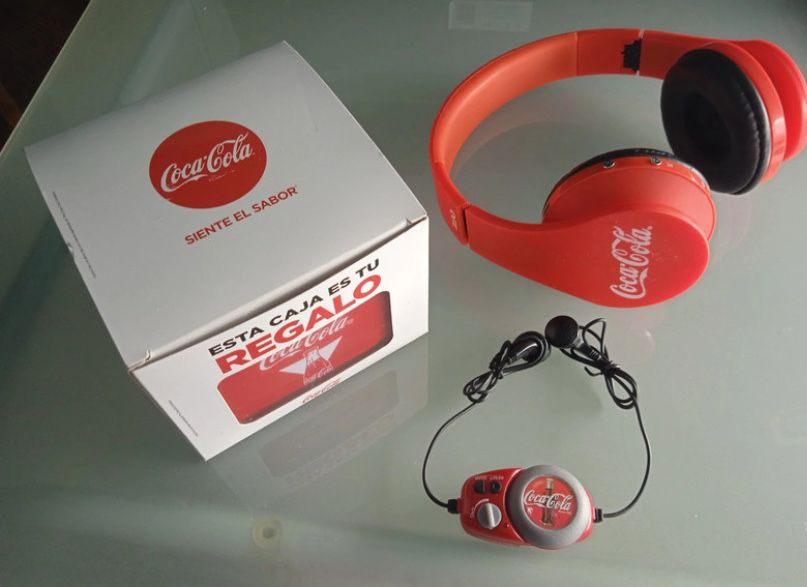 Artigos Coca cola vintage ,radio ,auriculares ,caixa