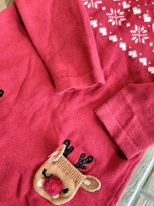 Сукня червона, плаття, платье новорічне, новогоднее, 1рік, 80 см