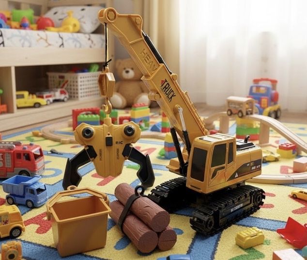 Іграшка підйомний кран на пульті игрушка подйомний кран на пульте