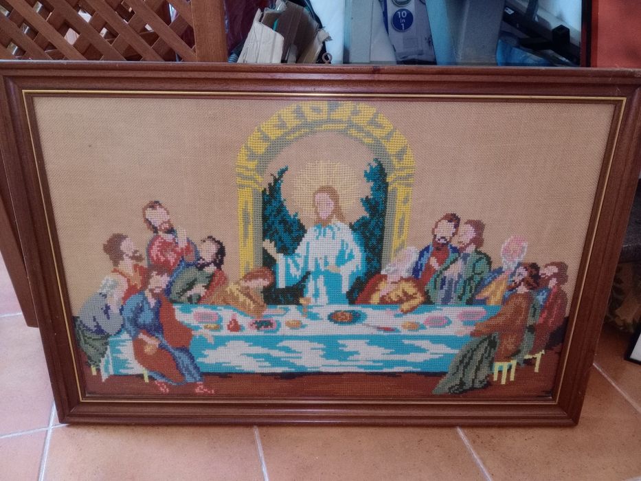 Quadro tapeçaria  Última Ceia