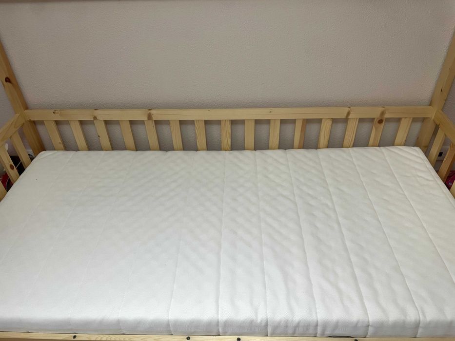 Cama montessori criança carvalho NOVA