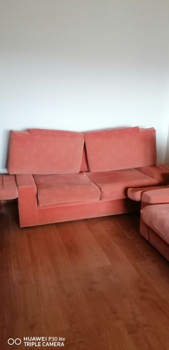 Conjunto de dois sofás Salmão