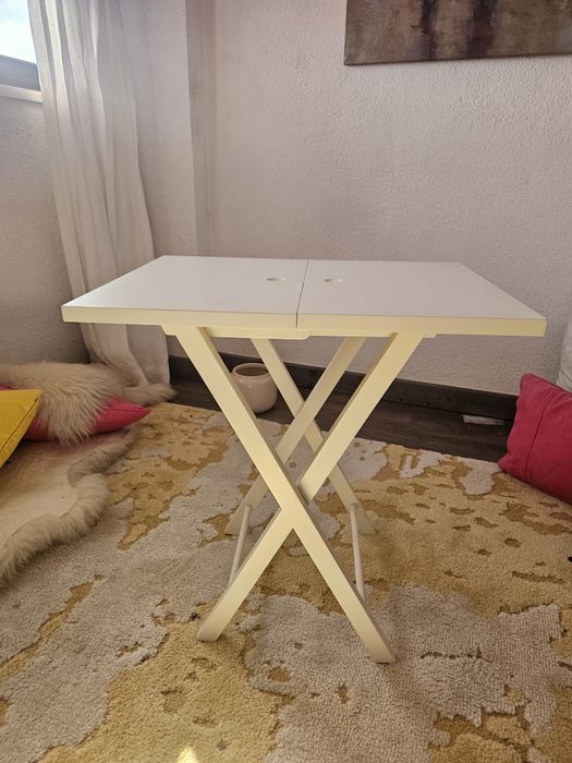 Mesa de Apoio Dobrável Branca