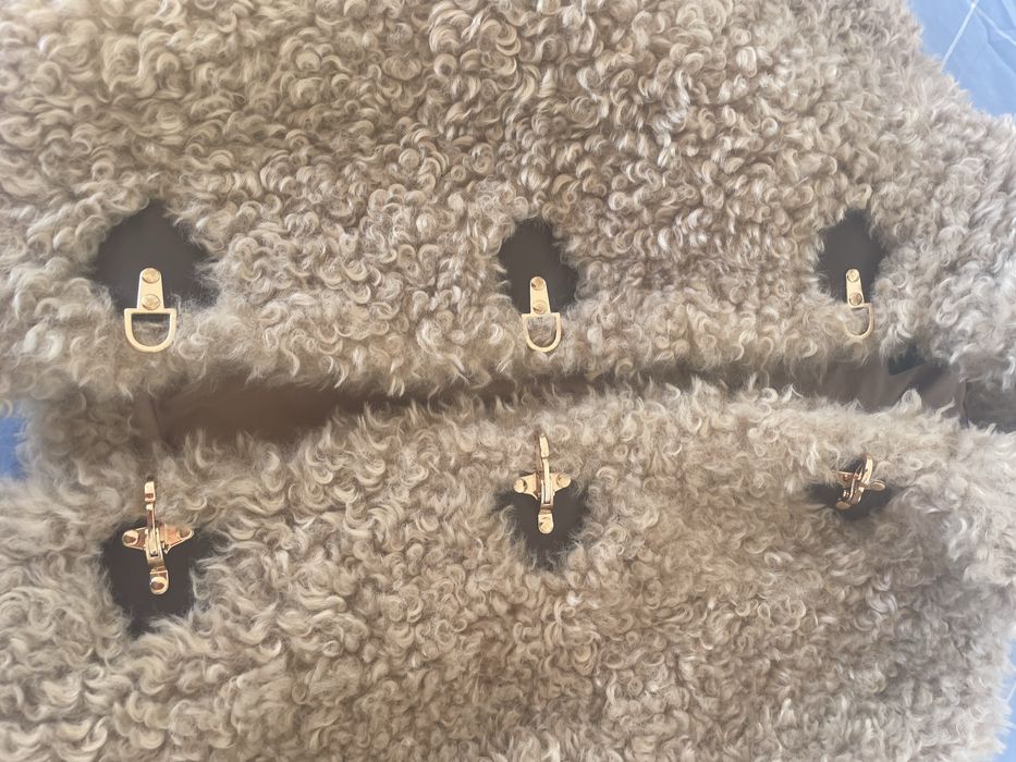 Zara Casaco Pelo Lindo Bege Senhora