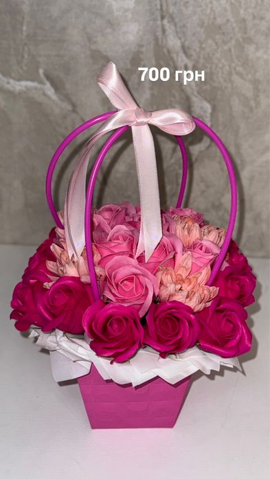 Букети з мильних квітів,мильні троянди,мыльные розы