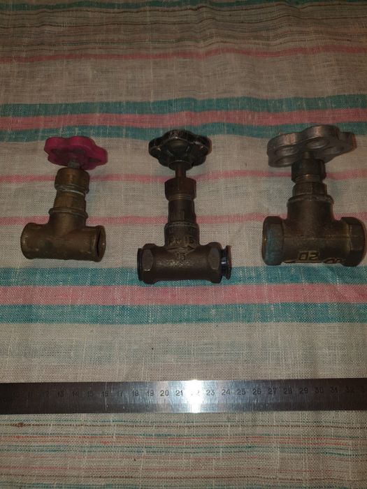 Крани латунь 3 шт