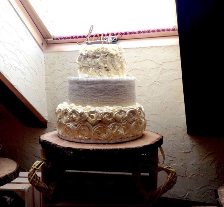 Ozdoba na tort/topper/ napis LOVE/ślubny topper