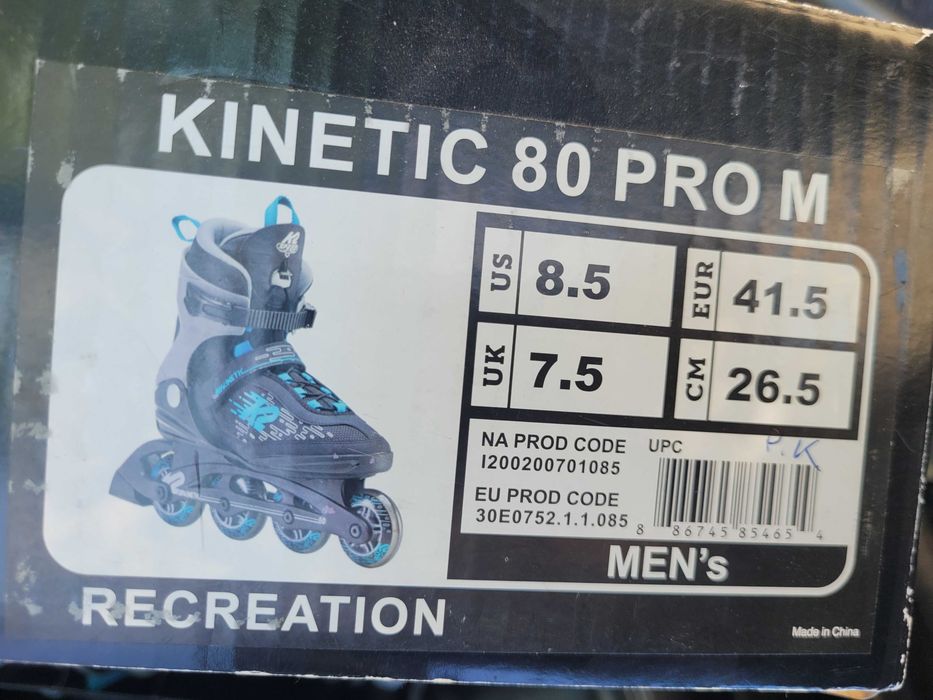 Rolki k2 kinetic 80 pro M