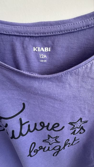 Camisola roxa Kiabi “Future is Bright” 12 anos