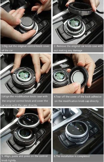 Capa BMW M manete auto | Botão idrive consola BMW M