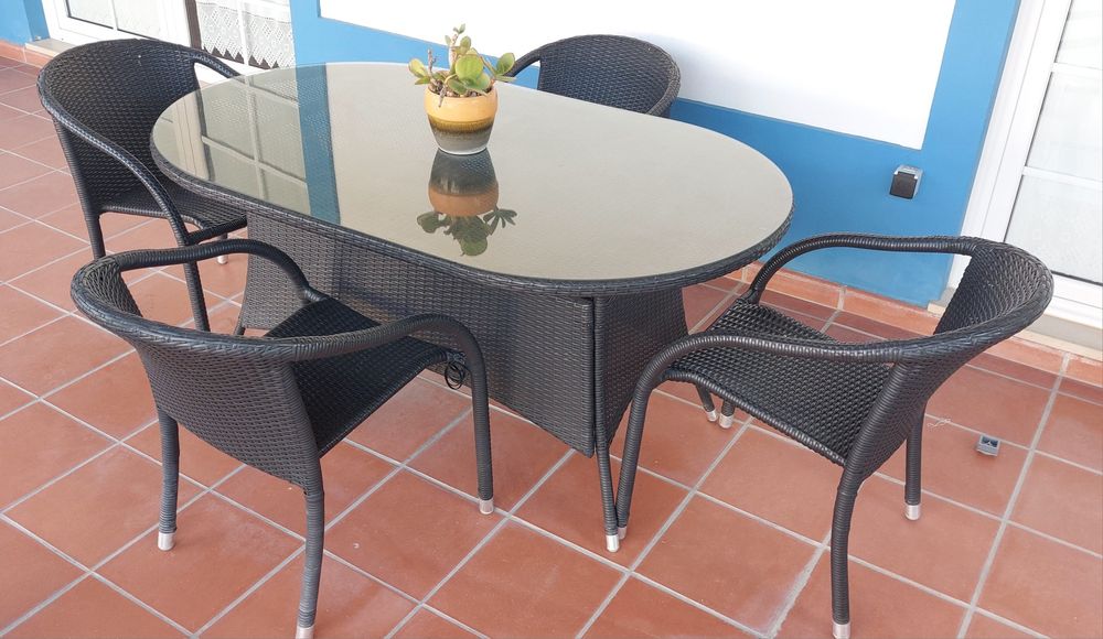 Mesa refeição de jardim