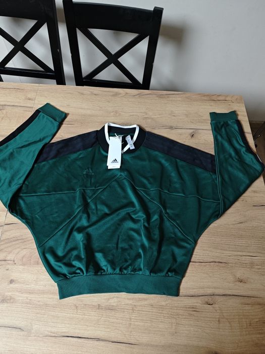 Nowa, zielona bluza sportowa, IM4991, W tiro Crew, oversize (91)