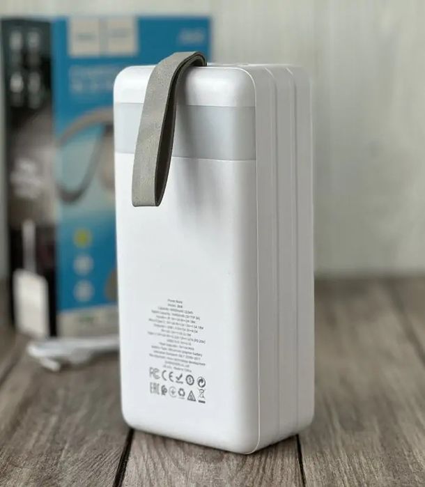Power Bank Hoco J86B 60000 мАh з ліхтариком, швидка зарядка 22.5W
