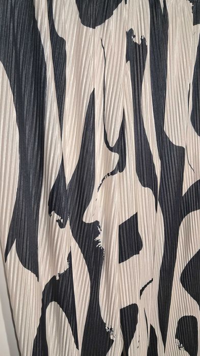 Spodnie z gumką w pasie wysoki stan animal print rozmiar L