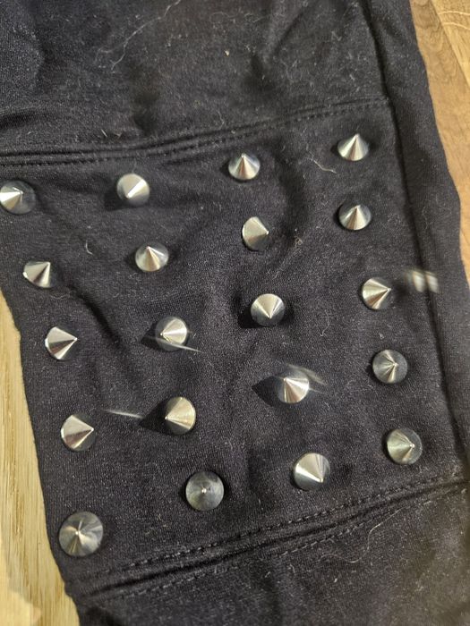 Legginsy czarne z ćwiekami