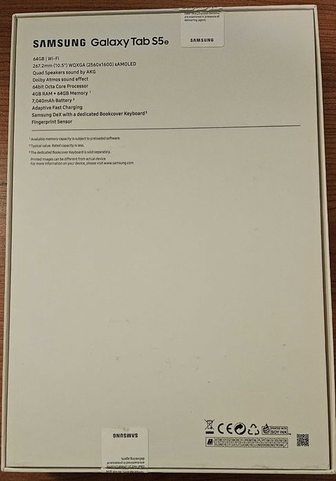 Samsung Galaxy Tab S5e + Capa Original - Como Novo