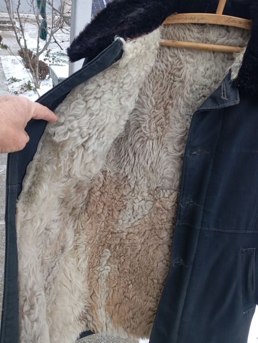 Тулуп , овчина натуральна . стан нового