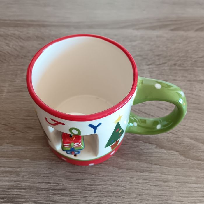 Caneca para bebidas com motivos de Natal.