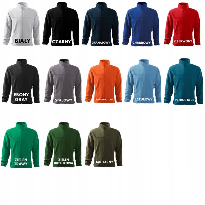 Polar męski z haftem nadrukiem logo firmowy reklamowy haft 10szt.