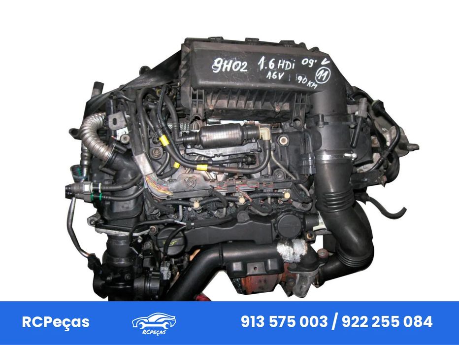 Motor completo 9H02 Peugeot Citroen PSA 1.6HDI 90cv 16v