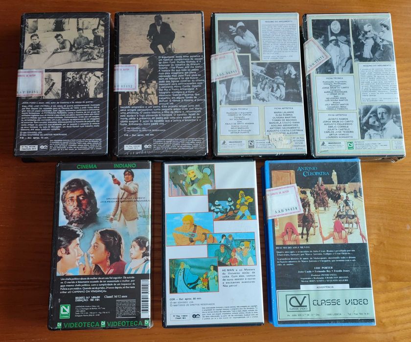 Cassetes VHS novas / celofanadas / seladas