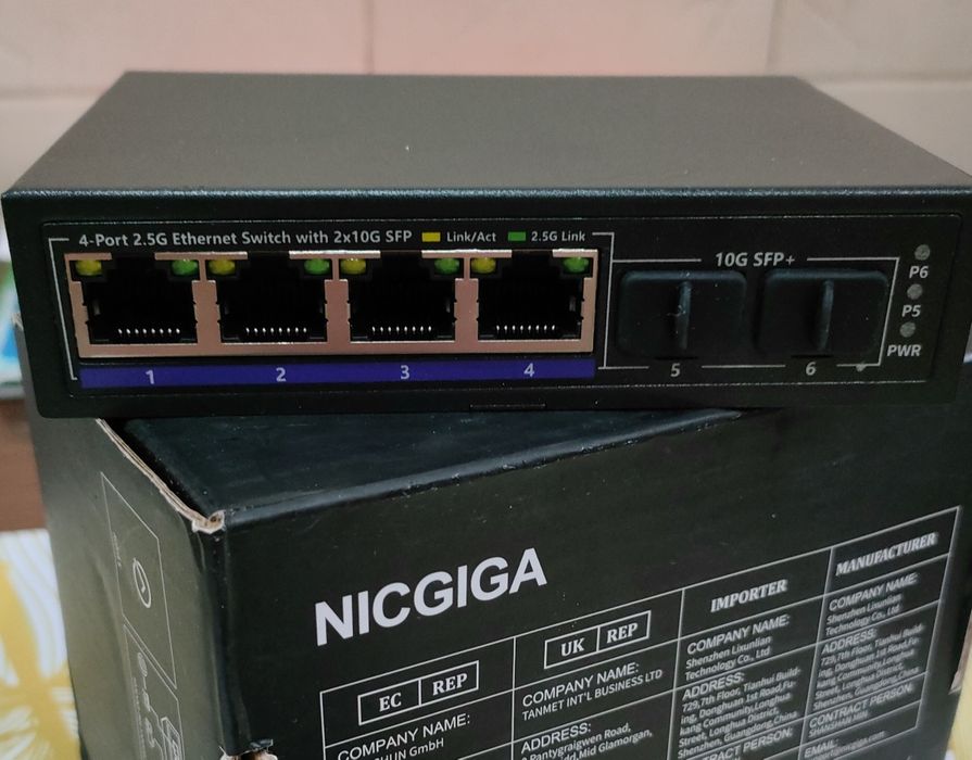 Switch NICGIGA 6 portów/przełącznik sieciowy