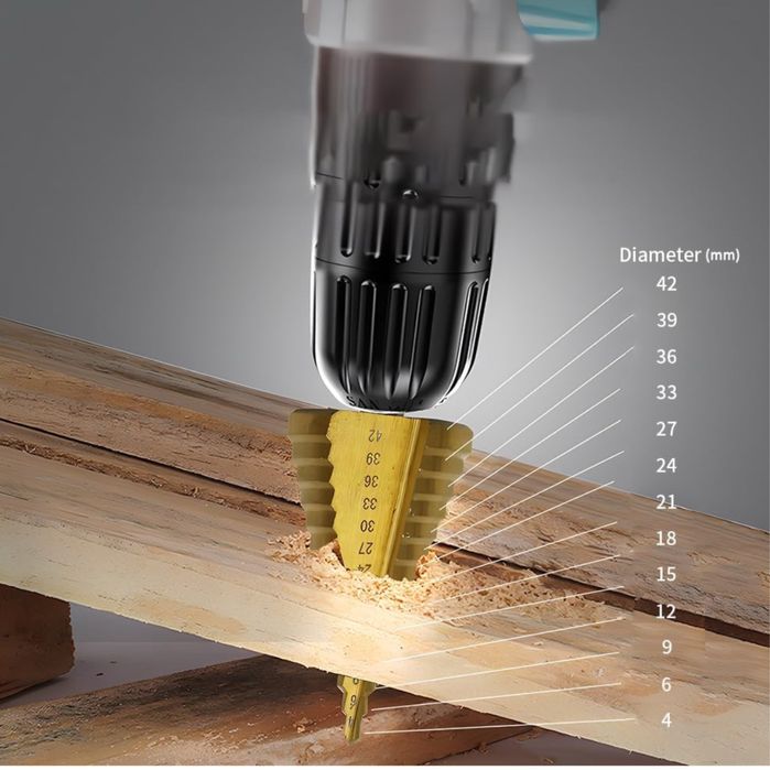 Lam-lord Wiertło stopniowe/stożkowe 4-42mm