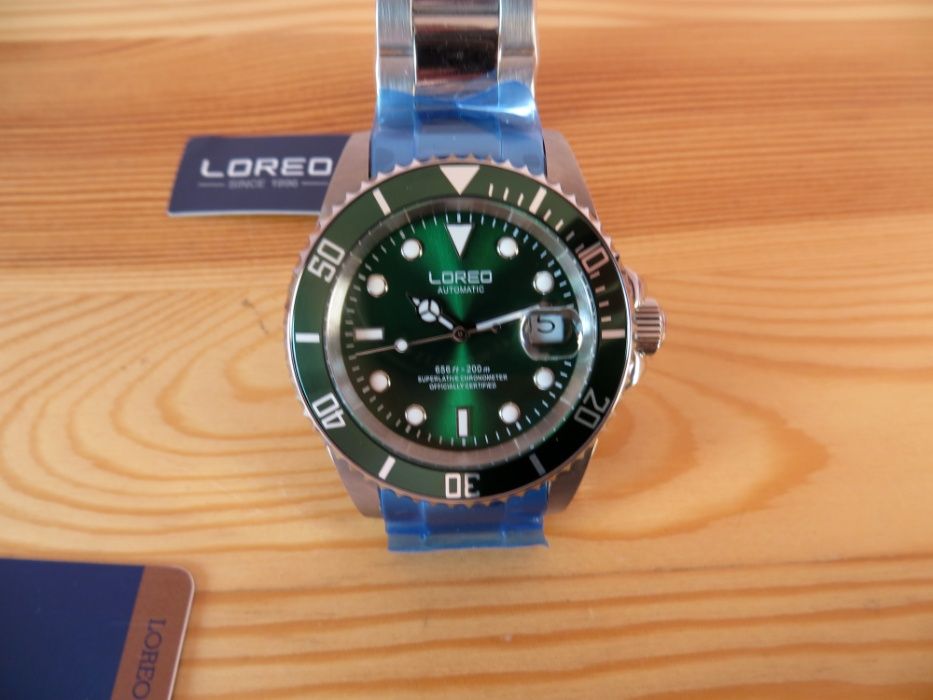 Zegarek Parnis Diver nurek automat mechaniczny submariner szafir NOWY