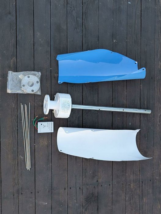 Вітрогенератор 100 Вт 12 В Спіральний вертикальний, автономний.