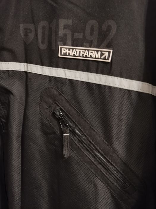 Phat Farm kurtka męska vintage czarna streetwear / hip hop Y2K (rare)