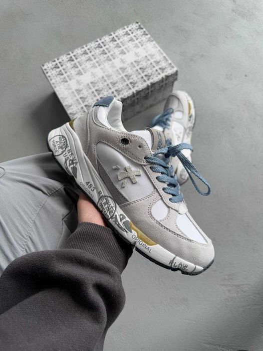Кросівки Premiata Uomo Mase Gray/White premium