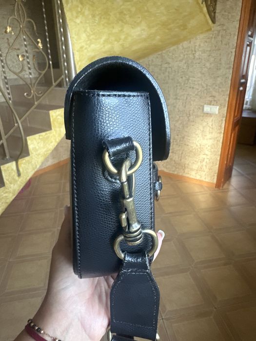 Шкіряна стильна сумочка крос-боді